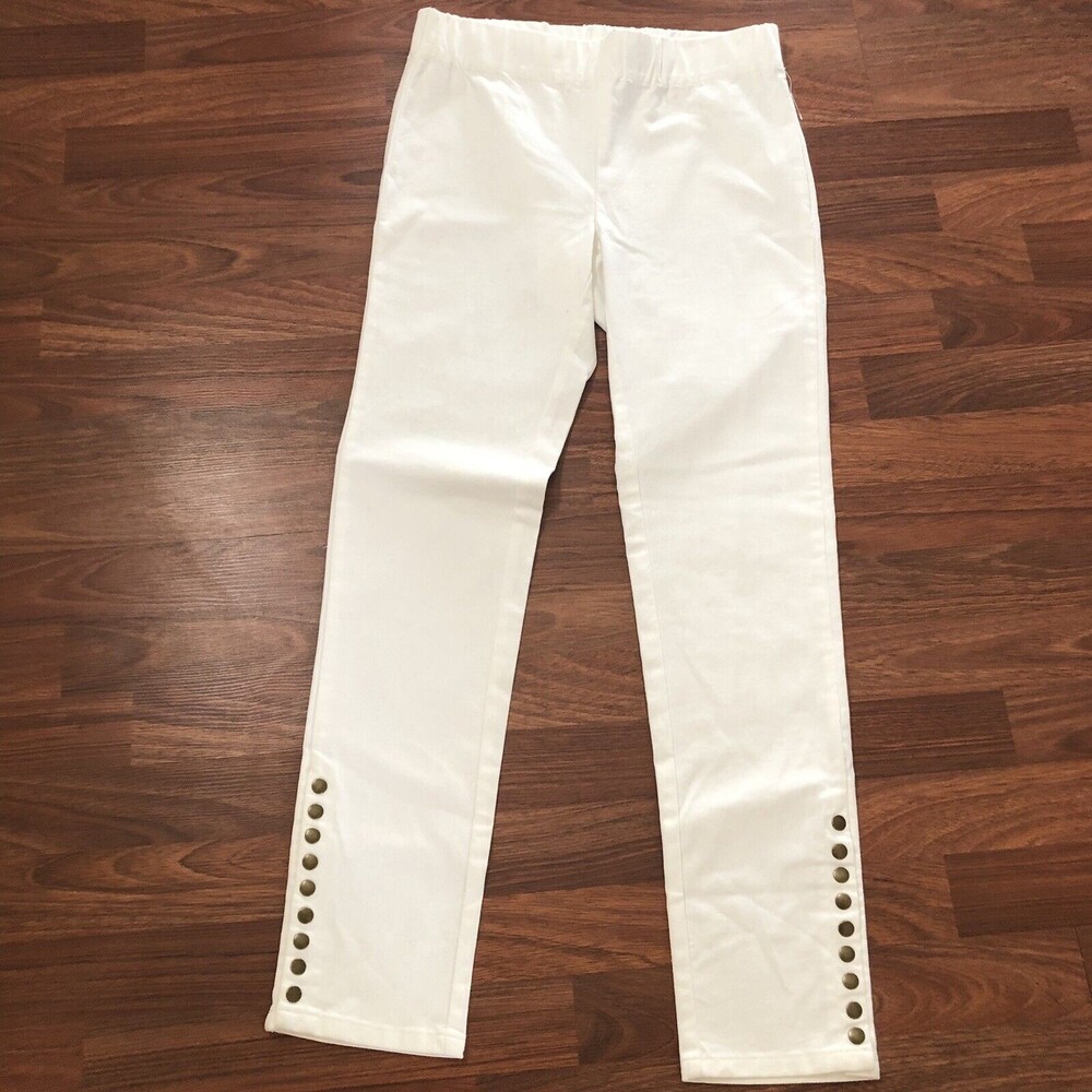 Soft Surroundings Colorful Metro Leggings Pants White XS $80 27431 L038